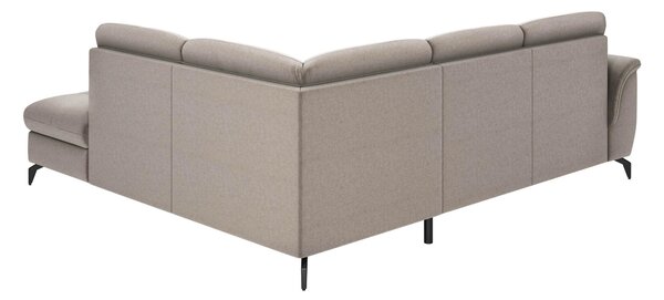 ROHOVÁ SEDAČKA, textil, šedohnědá Sit & More - Sedací soupravy, Online Only