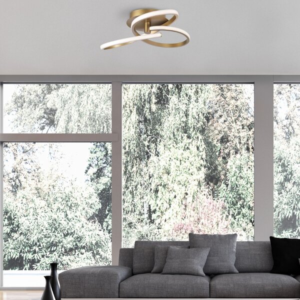 -25 % Dny MOMENTI– Zlaté kovové stropní LED světlo Nova Luce Fusion 51 cm
