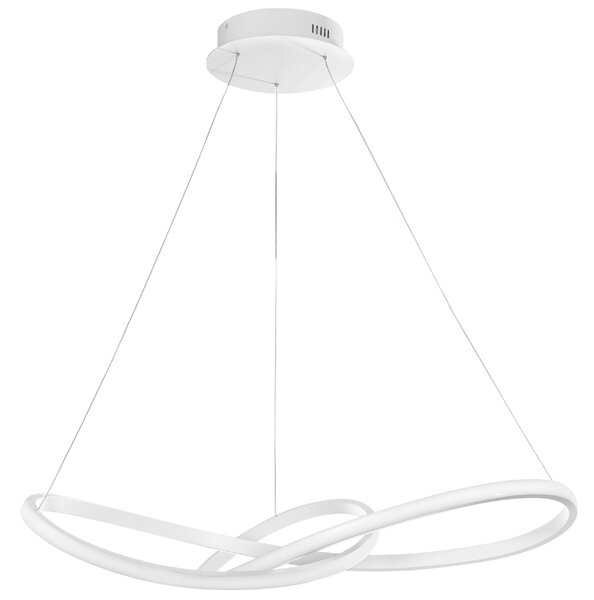 -25 % Dny MOMENTI– Bílé kovové závěsné LED světlo Nova Luce Fusion 72 cm