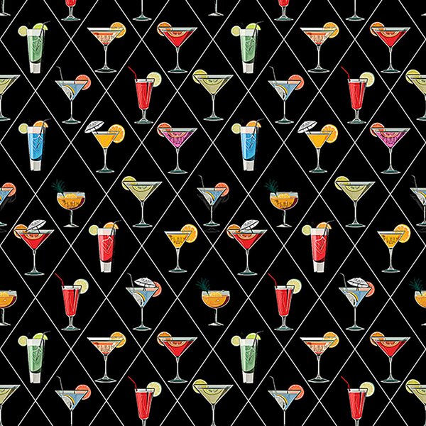 Vliesová obrazová tapeta na zeď, černá, červená, drinky, Z81080, Philipp Plein 2, Zambaiti Parati