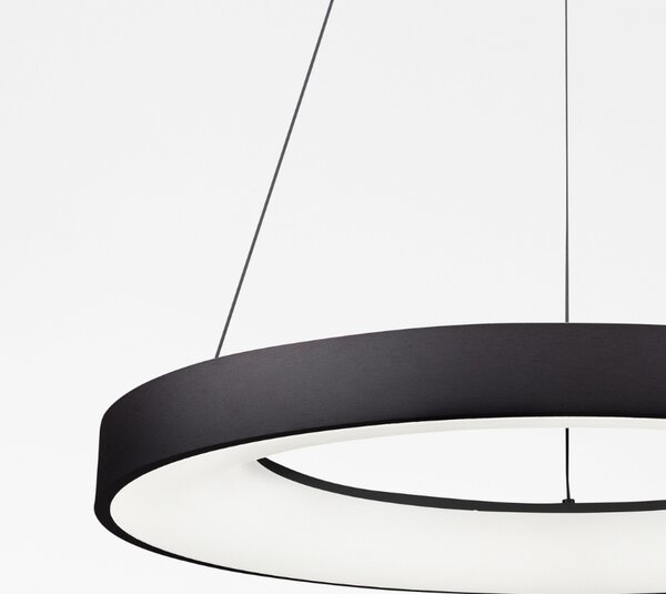 Černé závěsné LED světlo Nova Luce Rando Smart 60 cm
