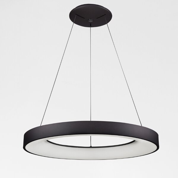 Černé závěsné LED světlo Nova Luce Rando Smart 60 cm