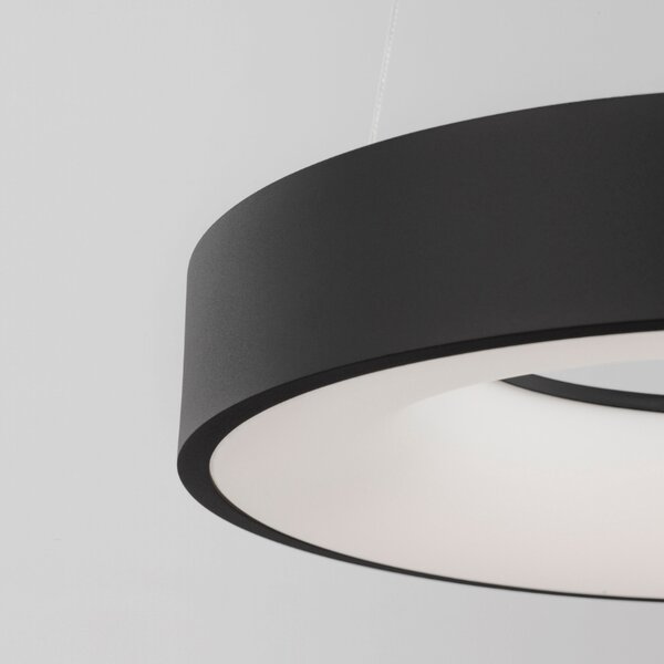 Černé závěsné LED světlo Nova Luce Rando Smart 60 cm