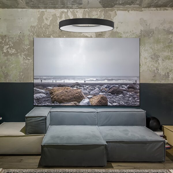 Černé závěsné LED světlo Nova Luce Rando Smart 60 cm