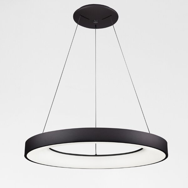 Černé závěsné LED světlo Nova Luce Rando Smart 60 cm