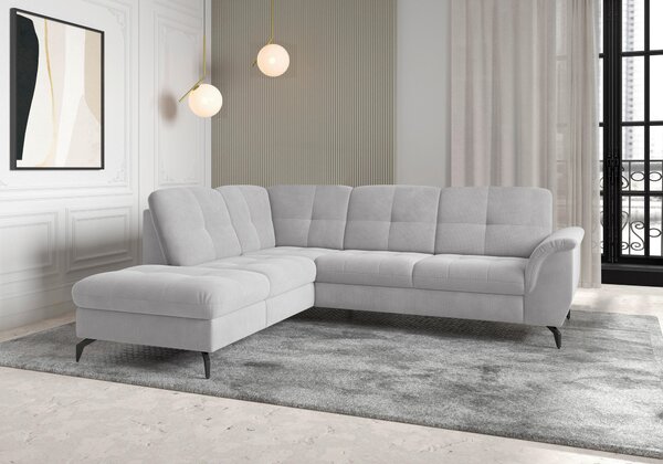 ROHOVÁ SEDAČKA, textil, barvy stříbra Sit & More - Sedací soupravy, Online Only