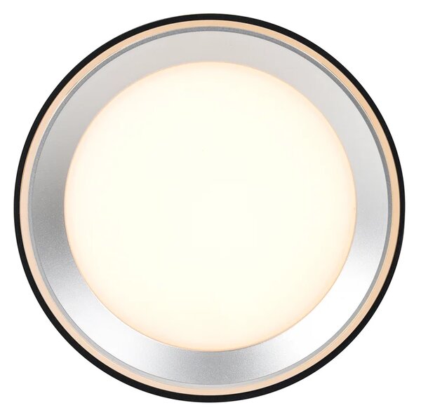 NORDLUX Landon Smart stropní LED svítidlo IP44 Varianta: Ø 125 x 140 mm, 8 W, LED, 700 lm, černá