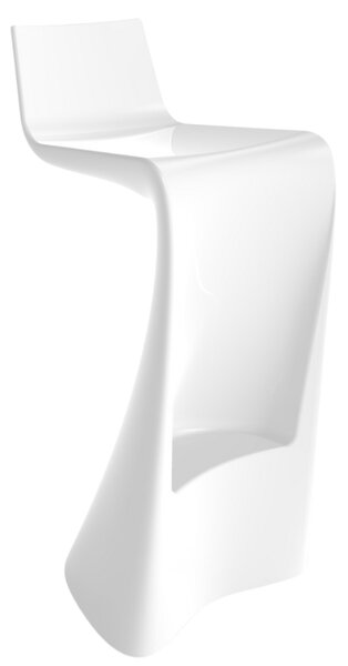 VONDOM Bílá plastová barová židle WING 72 cm