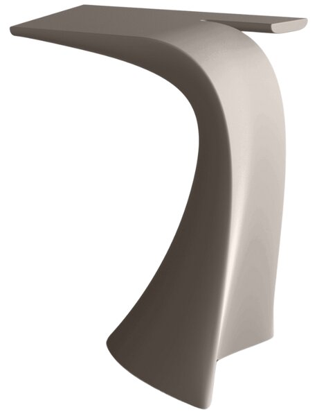 VONDOM Matně šedo hnědý plastový barový stůl WING 76 x 50 cm