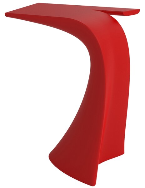VONDOM Matně červený plastový barový stůl WING 76 x 50 cm