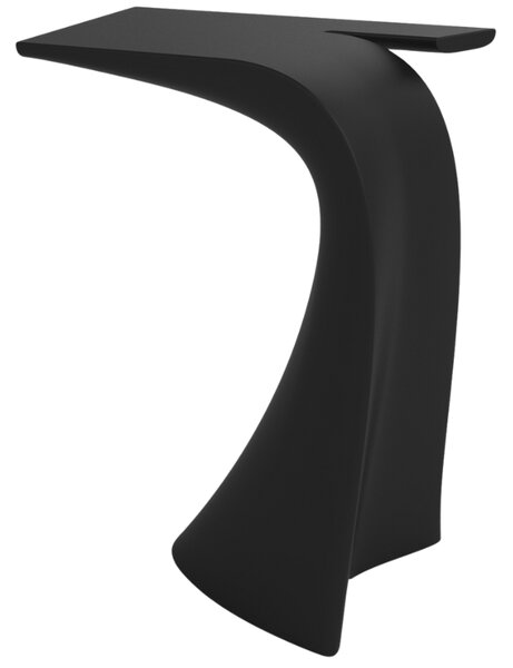 VONDOM Matně černý plastový barový stůl WING 76 x 50 cm