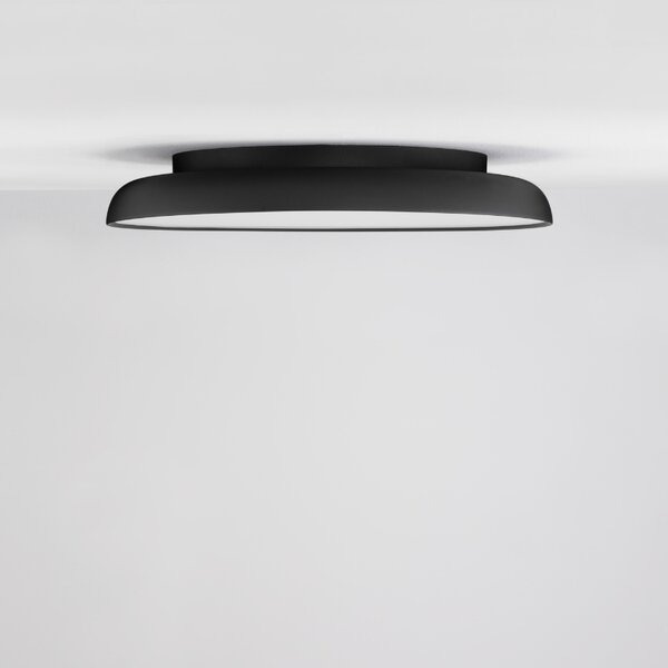 Černé kovové stropní LED světlo Nova Luce Linus 60 cm