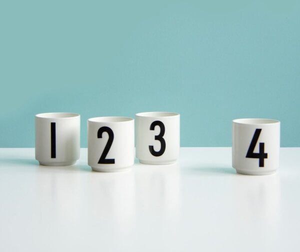 Design Letters Sada hrníčků na espresso - White DL183