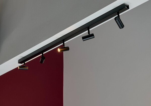 Stmívatelné LED spoty na liště NORDLUX Omari Varianta: 120 x 35 x 1180 mm, 5 x 3,2 W, LED, černá