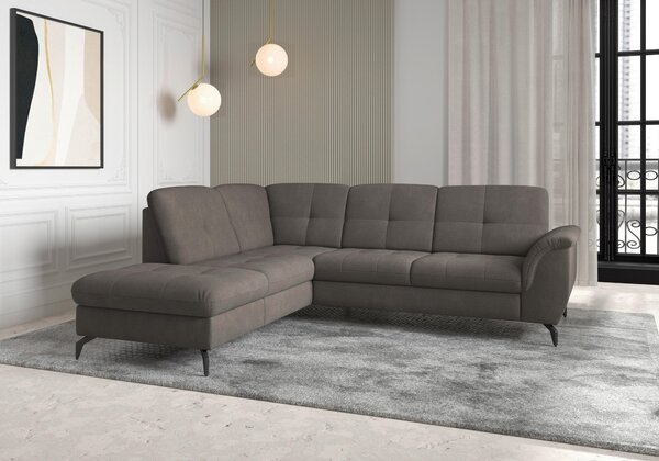 ROHOVÁ SEDAČKA, textil, barvy grafitu Sit & More - Sedací soupravy, Online Only