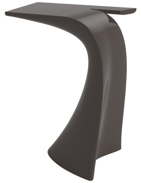 VONDOM Hnědý plastový barový stůl WING 76 x 50 cm