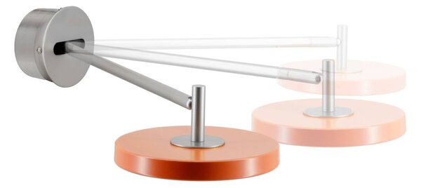 UMAGE Nástěnné světlo LED Asteria Long, oranžová, ocel, pevné zapojení, stmívatelný, Žlutá / oranžová, Ložnice, kov, Design