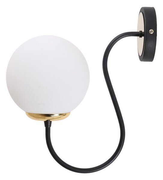 Černobílé nástěnné svítidlo ø 15 cm Oslo – Squid Lighting