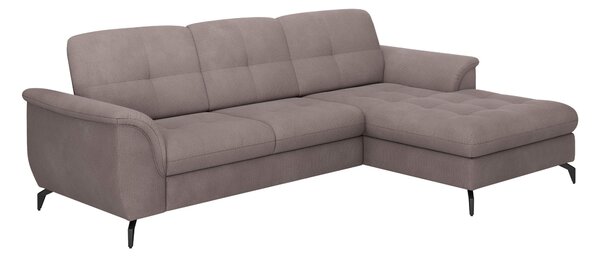 ROHOVÁ SEDAČKA, textil, šedohnědá Sit & More - Sedací soupravy, Online Only