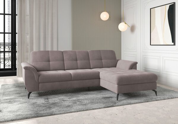 ROHOVÁ SEDAČKA, textil, šedohnědá Sit & More - Sedací soupravy, Online Only