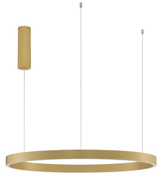 Zlaté kovové závěsné LED světlo Nova Luce Elowen 80 cm