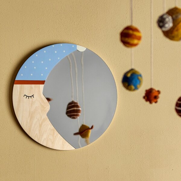 Dětské závěsné zrcadlo Bloomingville Moony 40 cm