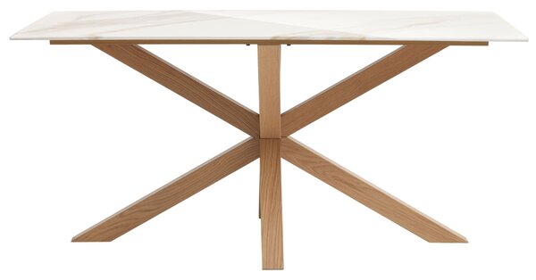 Unique Furniture Bílý keramický jídelní stůl Ravello 160 x 90 cm