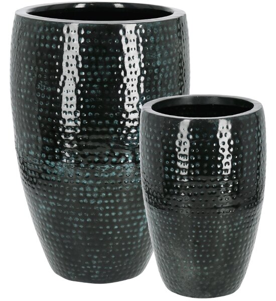 Bizzotto Set dvou kovových zahradních květináčů Nirad Ø32/45 cm