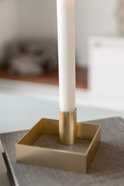 Novoform Svícen Edge - Brushed Brass ML116