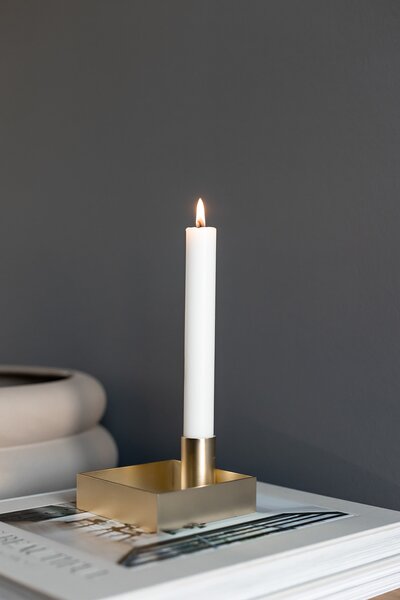 Novoform Svícen Edge - Brushed Brass ML116