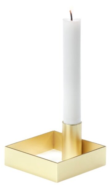 Novoform Svícen Edge - Brushed Brass ML116