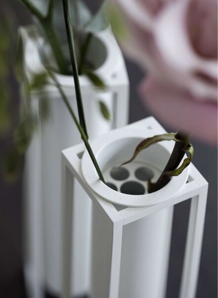 Audo Copenhagen Váza Kubus Flora - White BLS201