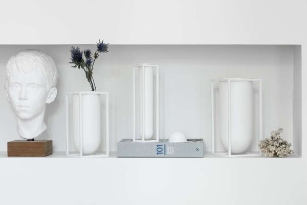 Audo Copenhagen Váza Kubus Flora - White BLS201