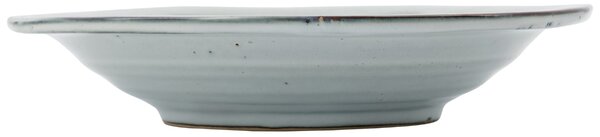 House Doctor Modrošedý kameninový hluboký talíř Rustic 25 cm