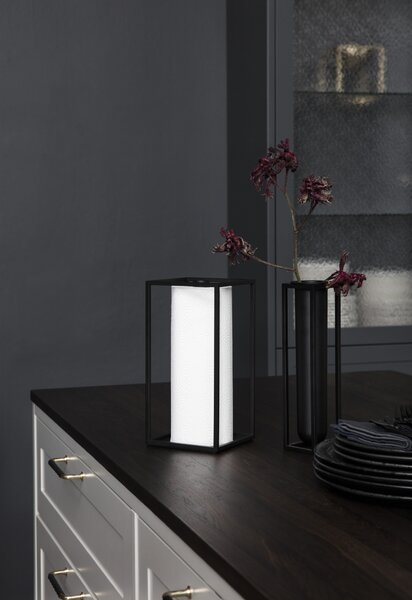 Audo Copenhagen Váza Kubus Flora - Black BLS200