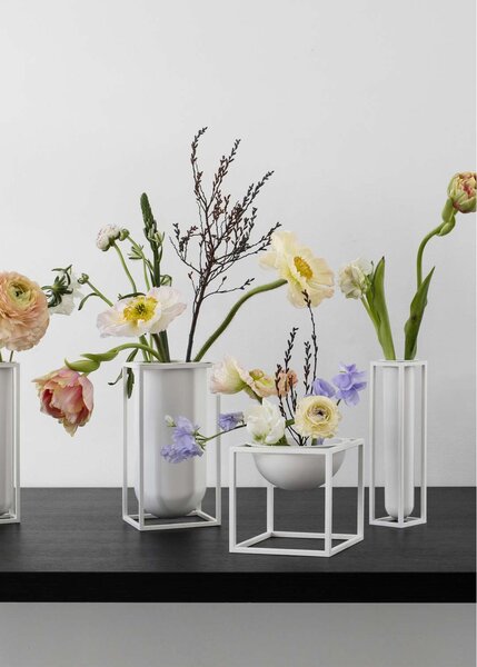 Audo Copenhagen Váza Kubus Flora - White BLS201