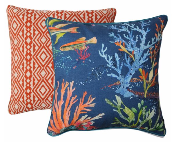 BOHOLOGY Set dvou venkovních povlaků na polštář Marine Aztec IX