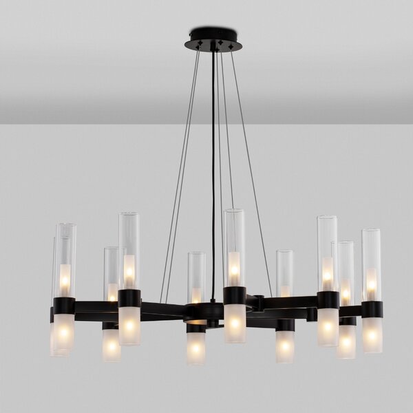 Skleněné závěsné světlo Nova Luce Century 85 cm