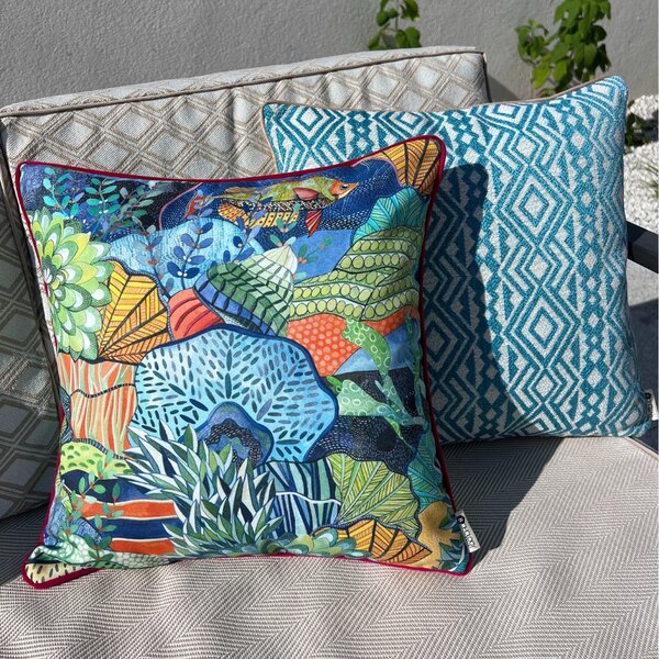 BOHOLOGY Set dvou venkovních povlaků na polštář Marine Aztec X