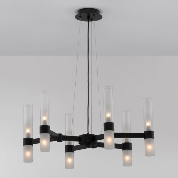 Skleněné závěsné světlo Nova Luce Century 70 cm