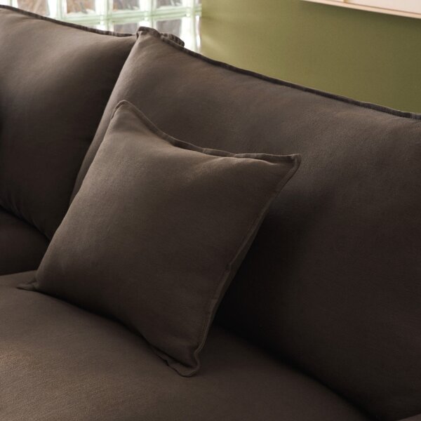 Kave Home Hnědá pohovka Anarela 220 cm s odnímatelným potahem