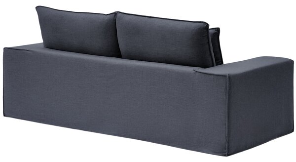 Kave Home Tmavě šedá pohovka Anarela 220 cm s odnímatelným potahem