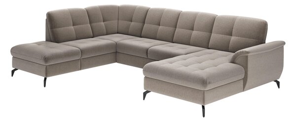 SEDACÍ SOUPRAVA, textil, šedohnědá Sit & More - Sedací soupravy, Online Only
