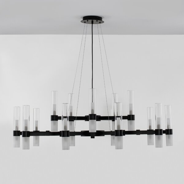 Skleněné závěsné světlo Nova Luce Century 120 cm