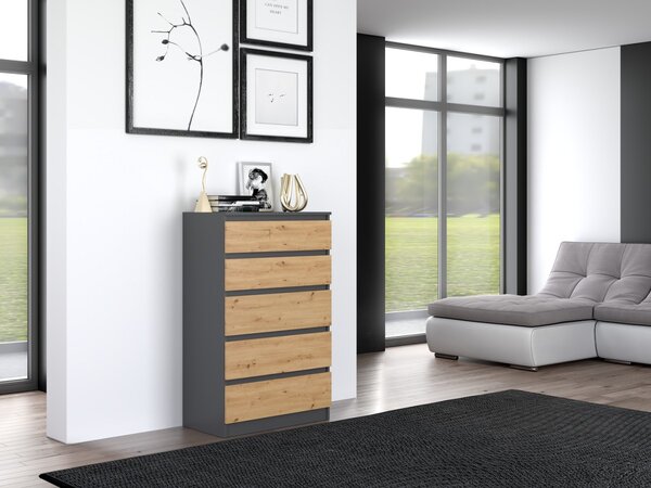 TP Living Komoda MALWA M5 dub artisan / antracit