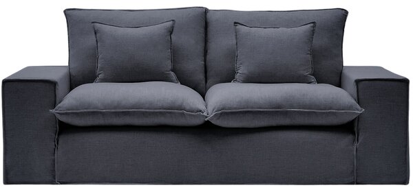 Kave Home Tmavě šedá pohovka Anarela 240 cm s odnímatelným potahem