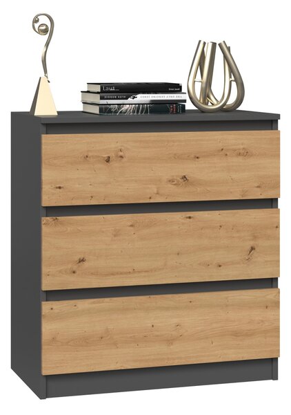 TP Living Komoda MALWA M3 dub artisan / antracit