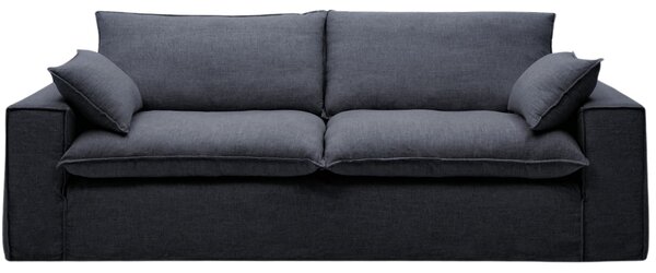 Kave Home Tmavě šedá pohovka Anarela 260 cm s odnímatelným potahem