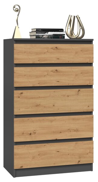 TP Living Komoda MALWA M5 dub artisan / antracit