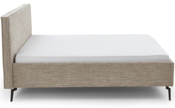 Béžová čalouněná dvoulůžková postel Meise Möbel Riva 160 x 200 cm